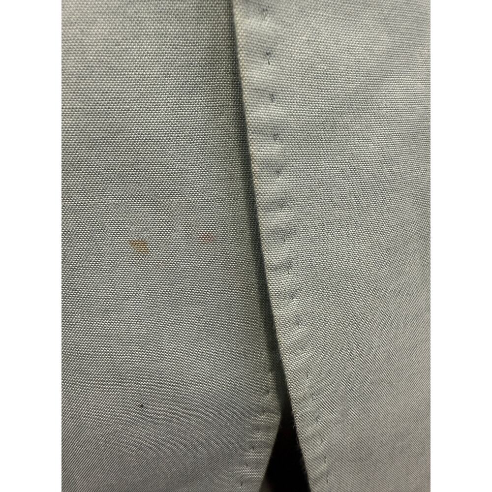Alan Flusser Mens Two Button Blazer Jacket Green sage light 100% Cotton Size 42R - Picture 6 of 7